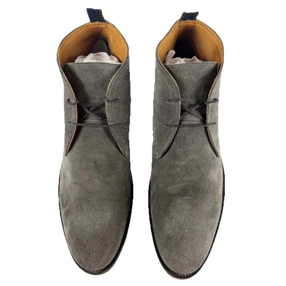 RODD & DUNN‎ Gray Suede Boots Mens Size US 12 UK 11 Pebbly Hill Chucka Leather